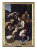 The Holy Family Told the Great Holy Family of Francis Giclee Print by Raffaello Sanzio