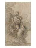 L'évangéliste Saint Mathieu soutenu par l'ange Lámina giclée por Charles de La Fosse L'évangéliste Saint Mathieu soutenu par l'ange Lámina giclée por Charles de La Fosse