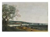 Le Char à boeufs, paysage brésilien Reproduction procédé giclée par Frans Post