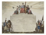 Billet de Congé absolu délivré aux militaires sous la Révolution Giclée-Druck von Antoine Charles Horace Vernet