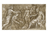 Le jugement de Salomon Impressão giclée por Giulio Campi Le jugement de Salomon Impressão giclée por Giulio Campi