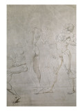 Le Serment du Jeu de Paume à Versailles le 20 juin 1789, fond d'architecture de Charles Moreau reproduction procédé giclée par Jacques-Louis David