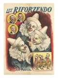 Les Riforzendo, trio musical reproduction procédé giclée