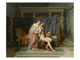 Les Amours de Pâris et Hélène reproduction procédé giclée par Jacques-Louis David