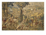 Les Chasses de Maximilien dites "Belles chasses de Guise" reproduction procédé giclée par Orley Barend Van