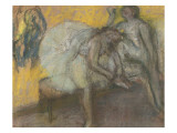 Deux danseuses au repos reproduction procédé giclée par Edgar Degas