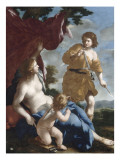 Vénus avec Adonis partant à la chasse Giclee Print by Giovanni Francesco Romanelli