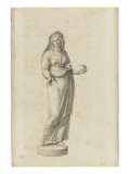 Vestale reproduction procédé giclée par Jean-Baptiste Joseph Wicar