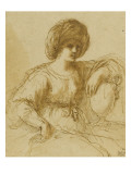 Woman, Seated, Arm Resting on a Vase: One Sibyl Giclee Print by Guerchin Le