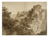 Vue de Tivoli Giclee-trykk av Bartholomeus Breenbergh Vue de Tivoli Giclee-trykk av Bartholomeus Breenbergh
