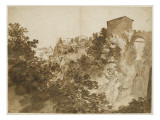 Vue de Tivoli Giclee-trykk av Bartholomeus Breenbergh Vue de Tivoli Giclee-trykk av Bartholomeus Breenbergh