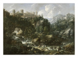 Vue de Tivoli reproduction procédé giclée par Johann Melchior Roos
