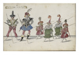 Album ; Ballet de la Douairière de Billebahaut et Ballet des fées des forêts de Saint Germain Giclee Print by Daniel Rabel