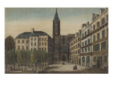 Vue de la cathédrale de Strasbourg reproduction procédé giclée