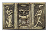 Plaquette de coffret : couple et fontaine Lámina giclée Plaquette de coffret : couple et fontaine Lámina giclée