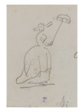 Femme au parasol reproduction procédé giclée par Thomas Couture
