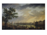Vue du port de la Rochelle Reproduction procédé giclée par Claude-Joseph Vernet