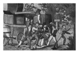 Vidocq arrête des brigands dans la forêt de Sénart Reproduction procédé giclée