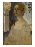Vierge à l'Enfant avec Saint Jean-Baptiste (au revers : Portrait de femme) Giclee Print by Cosimo Rosselli