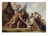 Volumnie et Véturie devant Coriolan Reproduction procédé giclée par Eustache Le Sueur