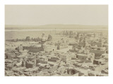 Village of Edfu, View from the Pylon of the Temple Giclee Print by Henri Béchard