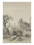 Frontispice d'un album de Denecourt : Porte du Baptistère, Statue d'Ulysse par Petitot, le Giclee-trykk av Philippe Benoist Frontispice d'un album de Denecourt : Porte du Baptistère, Statue d'Ulysse par Petitot, le Giclee-trykk av Philippe Benoist