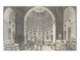 Vue de la halle au blé et de sa belle coupole Lámina giclée Vue de la halle au blé et de sa belle coupole Lámina giclée