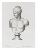 Tableau du Cabinet du Roi, statues et bustes antiques des Maisons Royales Tome II : planche 29 Lámina giclée por Etienne Baudet
