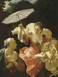 Vertumne et Pomone Lámina giclée por Jean Ranc