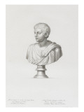 Tableau du Cabinet du Roi, statues et bustes antiques des Maisons Royales Tome II : planche 26 Lámina giclée por Etienne Baudet