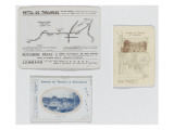 Ville de Fontainebleau, compagnie des tramways électriques, horaires Fonds Legrand horaires hiver Reproduction procédé giclée