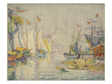 Vue de Constantinople, dite aussi La Corne d'or, matin reproduction procédé giclée par Paul Signac