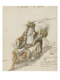Tome III (1696 DR à 1761DR) : Costumes de fêtes et de mascarades. Théâtre d Lámina giclée por Jean I Berain