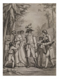 Histoire de France sous l'Empire de Napoléon le Grand, Toussaint Louverture reçoit une lettre du Reproduction procédé giclée par Charles Monnet