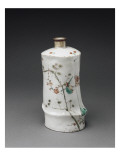Bouteilà sake Tokuri en forme de bambou, à décor de branches de prunier fleuri, érab et oiseaux Lámina giclée Bouteilà sake Tokuri en forme de bambou, à décor de branches de prunier fleuri, érab et oiseaux Lámina giclée