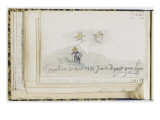 Etude de tête de femme portant un chapeau et une femme sur la colline Inscription en bas : Lámina giclée por Johan Barthold Jongkind