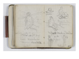 Carnet de croquis vers 1865-1870 : Etude d'une figure dans un paysage Lámina giclée por William Adolphe Bouguereau