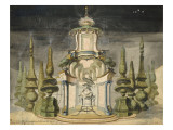 Album factice : Feu d'artifice dans un parc orné d'une pagode avec un magot chinois Lámina giclée por Charles Germain de Saint-Aubin Album factice : Feu d'artifice dans un parc orné d'une pagode avec un magot chinois Lámina giclée por Charles Germain de Saint-Aubin