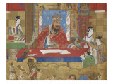 Wuguan wang, roi du Quatrième enfer Lámina giclée Wuguan wang, roi du Quatrième enfer Lámina giclée