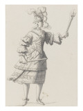 Tome IV (1762DR à 1902DR) : Costumes de fêtes et de mascarades Théâtre de Louis XIV Giclee-trykk av Jean I Berain Tome IV (1762DR à 1902DR) : Costumes de fêtes et de mascarades Théâtre de Louis XIV Giclee-trykk av Jean I Berain