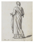Album : Femme debout tenant un vase ; la Junon Cesi ; femme debout tenant un récipient Lámina giclée por Jacques-Louis David