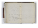 Carnet de croquis vers 1865-1870 : Esquisse de paysage et annotations manuscrites ; folio vierge Lámina giclée por William Adolphe Bouguereau