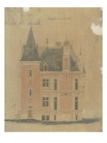 West Facade of a Hotel Neo-Renaissance Corner Turret Giclee Print by Antoine Zoegger