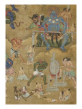 Wuguan wang, roi du Quatrième enfer Lámina giclée Wuguan wang, roi du Quatrième enfer Lámina giclée