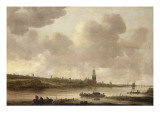 Vue de Rhenen Giclée-Druck von Jan Van Goyen