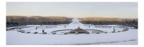 Vue du parterre et du bassin de Latone en direction du Grand Canal, par temps de neige Giclee Print