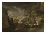 L'Hiver ou le Dge Giclée-Druck von Nicolas Poussin