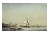 Vue de Constantinople Reproduction procédé giclée par Félix Ziem