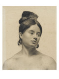 La Femme au grand peigne reproduction procédé giclée par Louis Boulanger