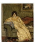 Femme assise dans un canapé Giclee Print by Théophile Steinlen